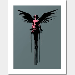 Angel Rising Graffiti Art Posters and Art